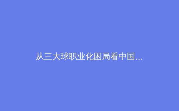 从三大球职业化困局看中国体育改革的深层博弈 - 2