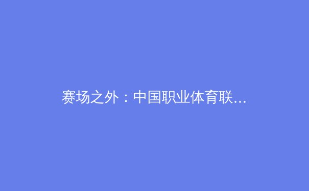 赛场之外：中国职业体育联赛商业生态的深层变革与未来挑战 - 2